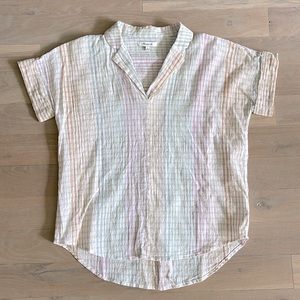 Madewell Lakeline Popover Shirt in Ombré Rainbow Plaid // WISPY CLOUD